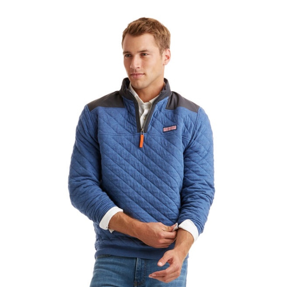 Vineyard Vines Quilted 1/4 Zip Size Large